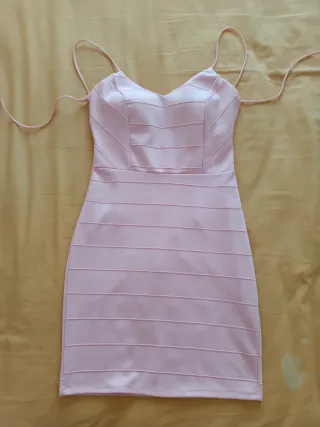 Vestido rosa tirantes