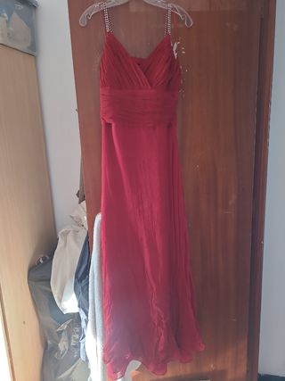 Vestido rojo largo fiesta
