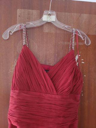 Vestido rojo largo fiesta