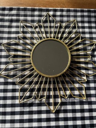 Set 3 Espejos Decorativos Sol Dorado. 