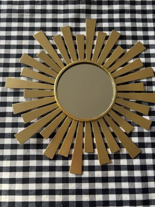 Set 3 Espejos Decorativos Sol Dorado. 