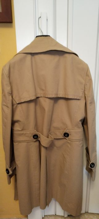 Gabardina Zara Beige Mujer