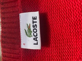 Jersey Lacoste Rojo Talla L10
