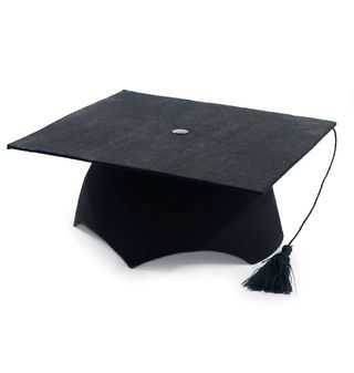Sombrero graduación adulto negro