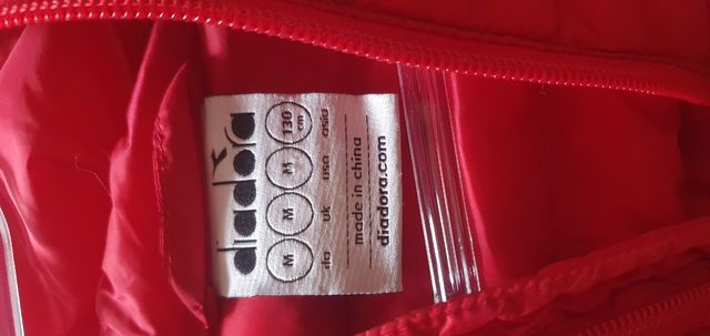 Piumino rosso bambino 7/8 anni