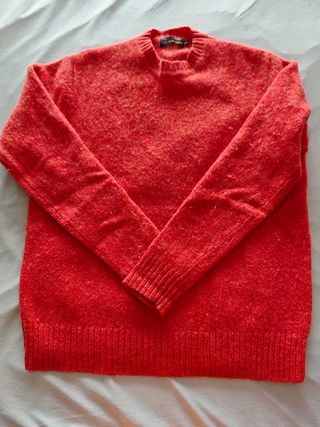 Jersey Lana Hombre M El Corte Inglés  color Coral 