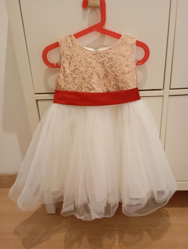 Vestido niña lentejuelas talla 4