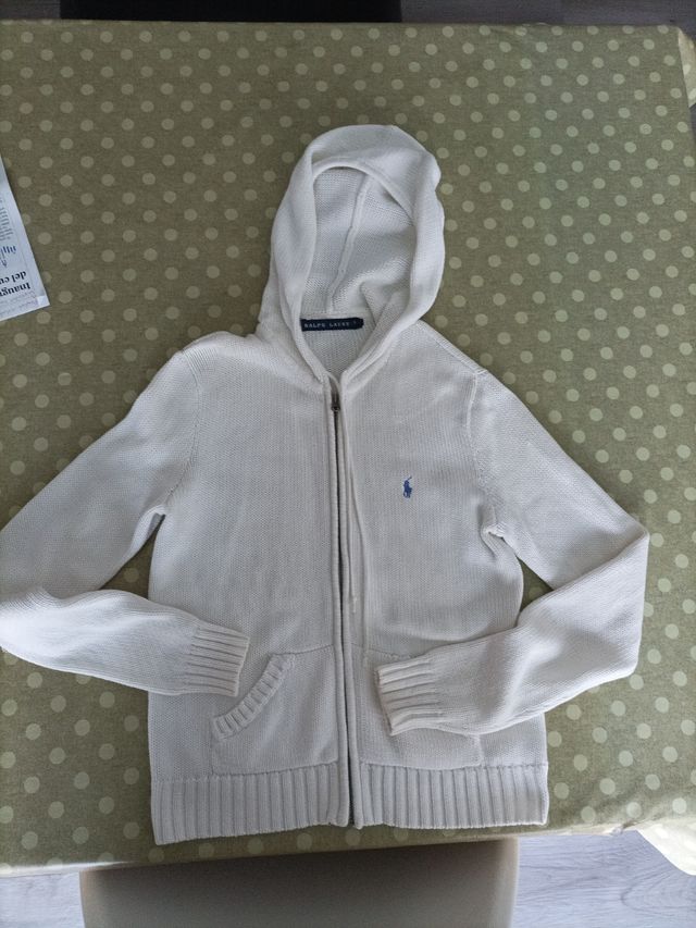 Chaqueta Ralph Lauren Blanca Talla S Niño