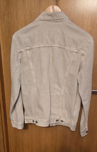 Cazadora vaquera Zara Beige Talla M hombre 