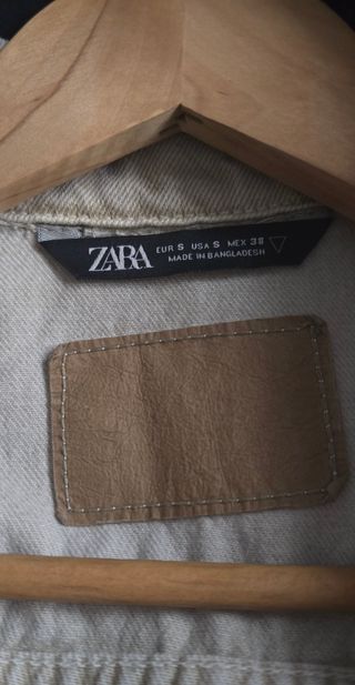 Cazadora vaquera Zara Beige Talla M hombre 