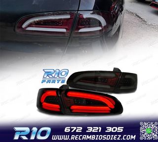 PILOTOS LED BAR SEAT IBIZA 6L 02-08 ROJO AHUMADO