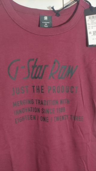 Camiseta G-Star Raw Mujer XS con etiqueta precio45