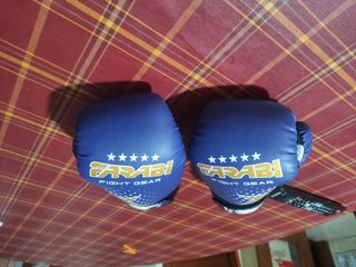 Guantes Boxeo Farab 6oz Niños Azul Estrellas