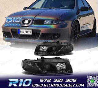 FAROS SEAT LEON 1M LUZ DIURNA FONDO NEGRO 99-05