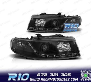 FAROS SEAT LEON 1M LUZ DIURNA FONDO NEGRO 99-05