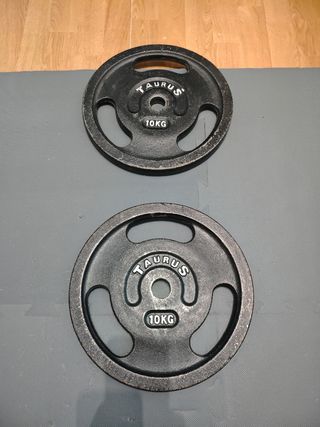 Set 2 discos gym 10 kg Taurus