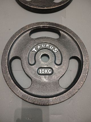 Set 2 discos gym 10 kg Taurus