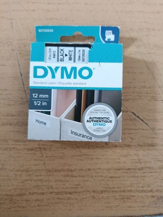 Etiquetas DYMO D1 Negro/Blanco de varios tamaños