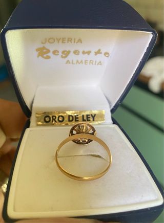 Anillo Oro 18k Perla Vintage