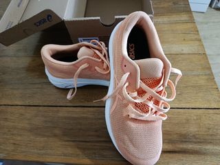 Zapatillas Asics Niños Rosa y Blanco