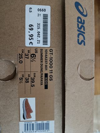 Zapatillas Asics Niños Rosa y Blanco