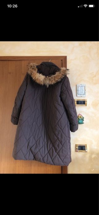 Giubbotto lungo donna marrone