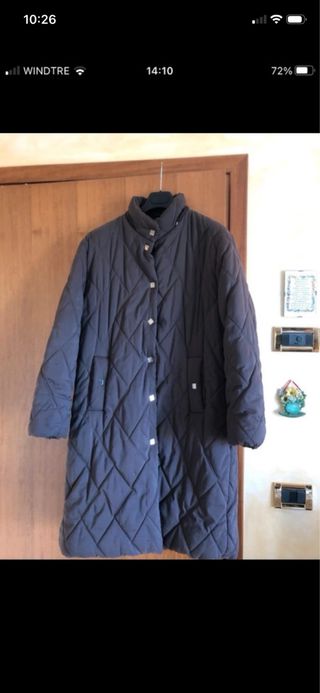 Giubbotto lungo donna marrone