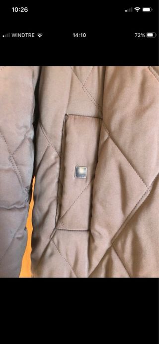 Giubbotto lungo donna marrone