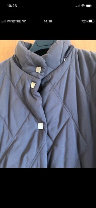 Giubbotto lungo donna marrone