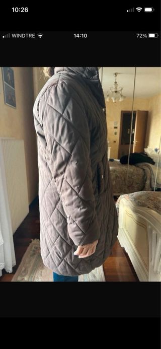 Giubbotto lungo donna marrone