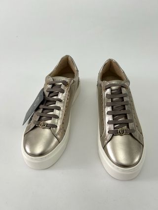 Sneakers Carmela Donna Pelle Oro/Argento Tg 38