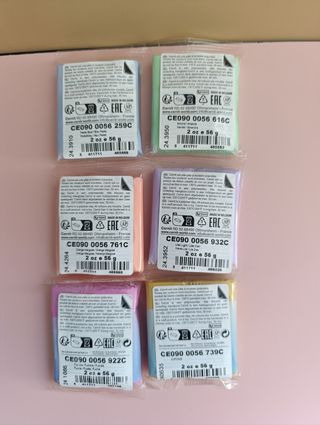 X6 arcilla polimérica Cernit One tonos pastel