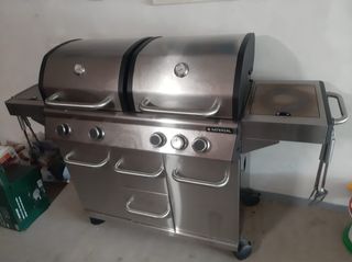 Barbacoa Leroy Merlin Metal Negra y Plateada