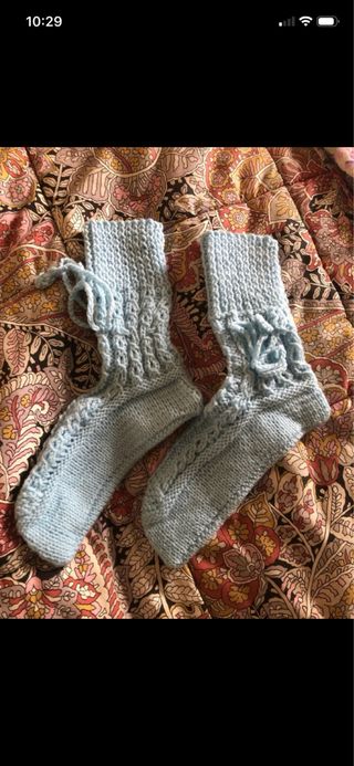 Calzette lana fatte a mano