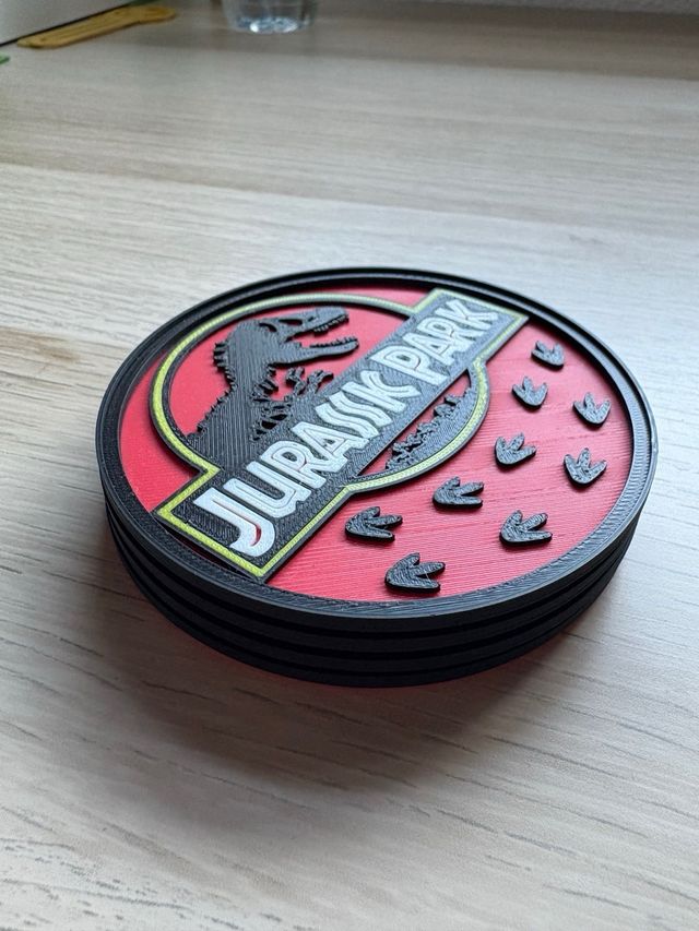 Posavasos Jurassic Park Set 4