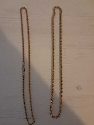 2 Cadenas Oro 18k