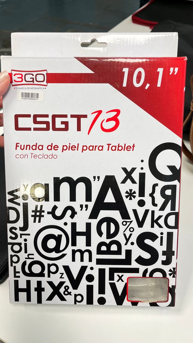 Funda Tablet 10.1 3GO CSGT13 con Teclado