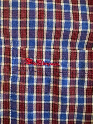 Camisa de cuadros manga larga Ben Sherman talla M