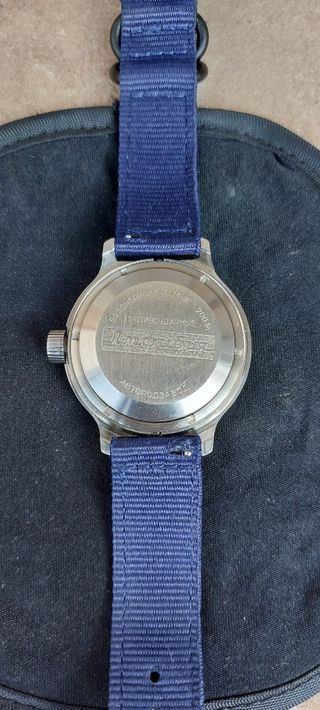 Reloj Vostok Amphibia automático azul Scuba dude