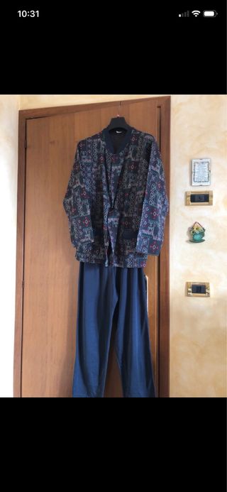 Pigiama lungo uomo fantasia