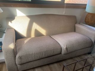 Sofá 2 plazas beige/gris poco uso