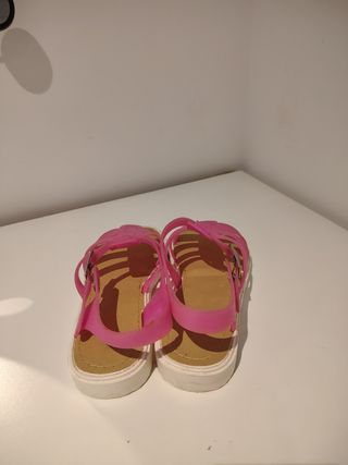 Sandalias cangrejeras rosas talla 36