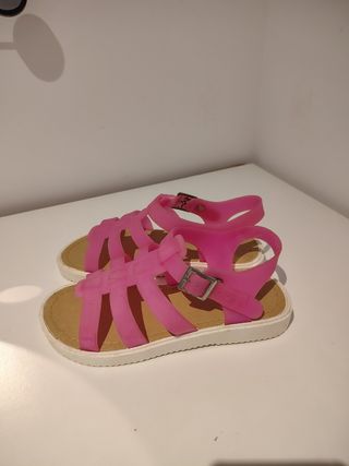 Sandalias cangrejeras rosas talla 36