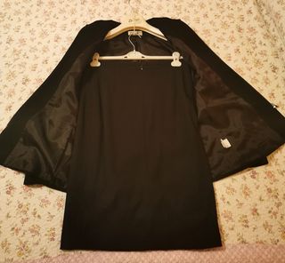Tailleur Daniele Alessandrini nero con gonna
