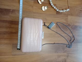 Bolso de fiesta Parfois rosa 