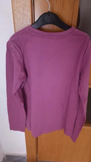 Camiseta Jack & Jones Granate Manga Larga