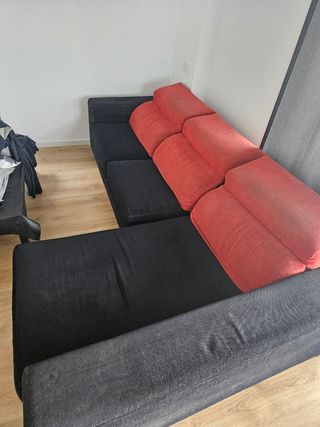Sofá chaise longue de calidad con baúl