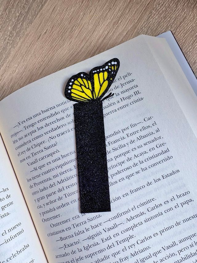 Marcapáginas Mariposa amarilla