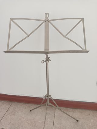 Flauta travesera poco usada con atril y funda