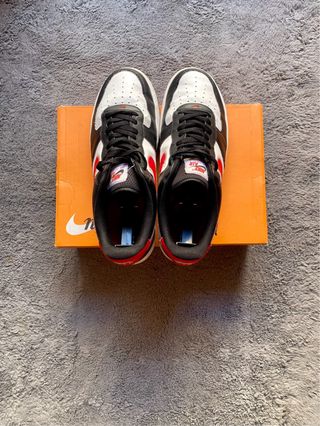 Nike Air Force 1 Black White Red | Size 45.5 | Ver